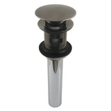 Trimscape Brass Push Pop-Up Bathroom Sink Drain with Overflow, 22 Gauge