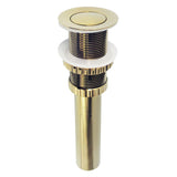 Coronet Brass Push Pop-Up Bathroom Sink Drain