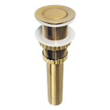 Coronet Brass Push Pop-Up Bathroom Sink Drain