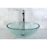 Templeton 16-1/2 Inch Tempered Glass Round Vessel Sink