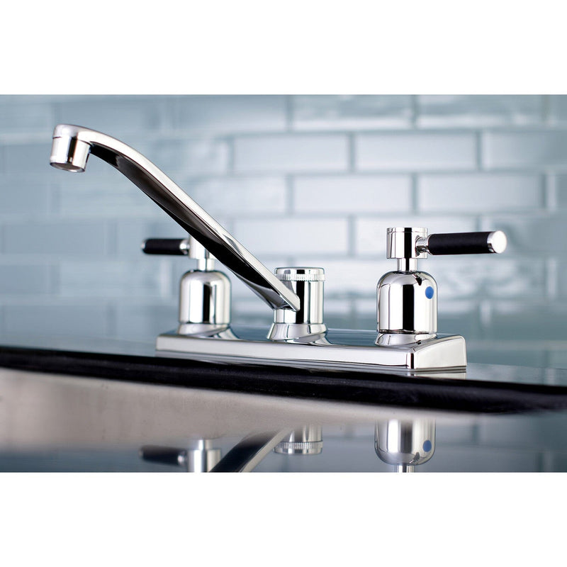 Kaiser Two-Handle 2-Hole 8" Centerset Kitchen Faucet