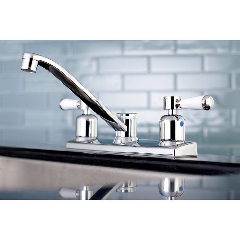 Paris Two-Handle 2-Hole 8" Centerset Kitchen Faucet
