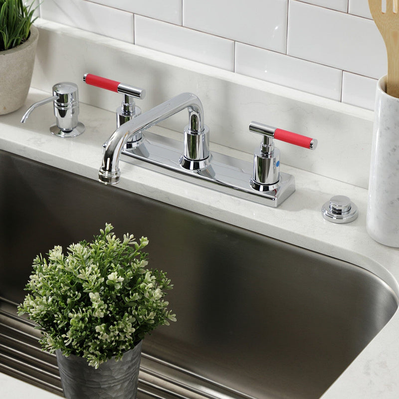 Kaiser Two-Handle 2-Hole 8" Centerset Kitchen Faucet