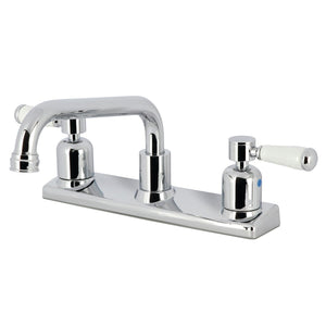 Paris Two-Handle 2-Hole Deck Mount 8" Centerset Kitchen Faucet