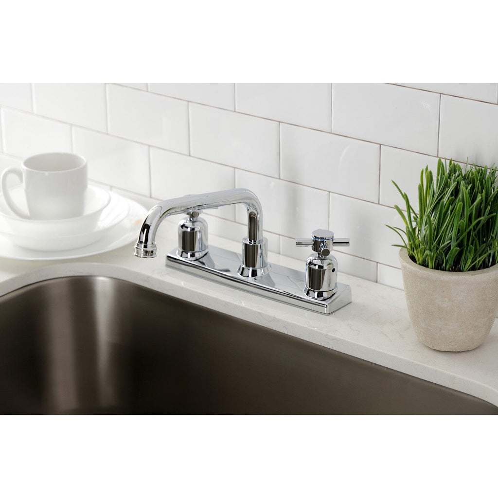 Concord Two-Handle 2-Hole Deck Mount 8" Centerset Kitchen Faucet