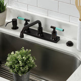 Kaiser Two-Handle 2-Hole Deck Mount 8" Centerset Kitchen Faucet