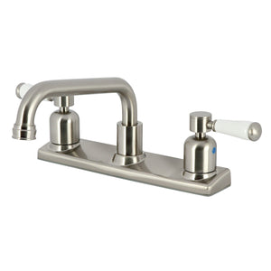 Paris Two-Handle 2-Hole Deck Mount 8" Centerset Kitchen Faucet