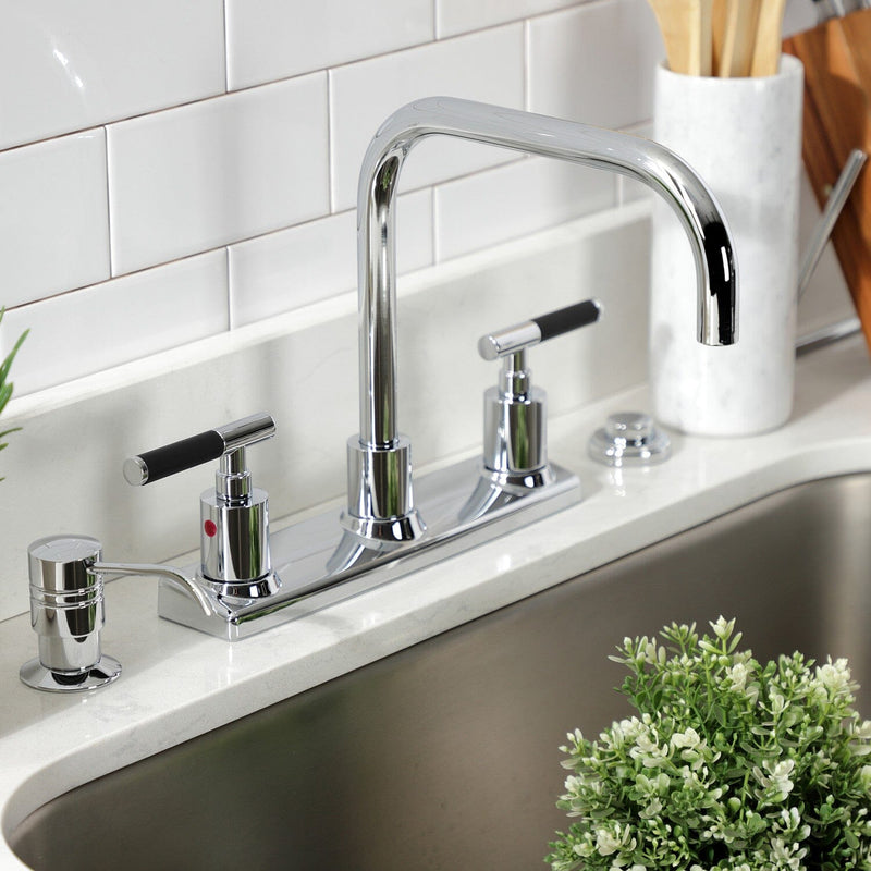 Kaiser Two-Handle 2-Hole 8" Centerset Kitchen Faucet