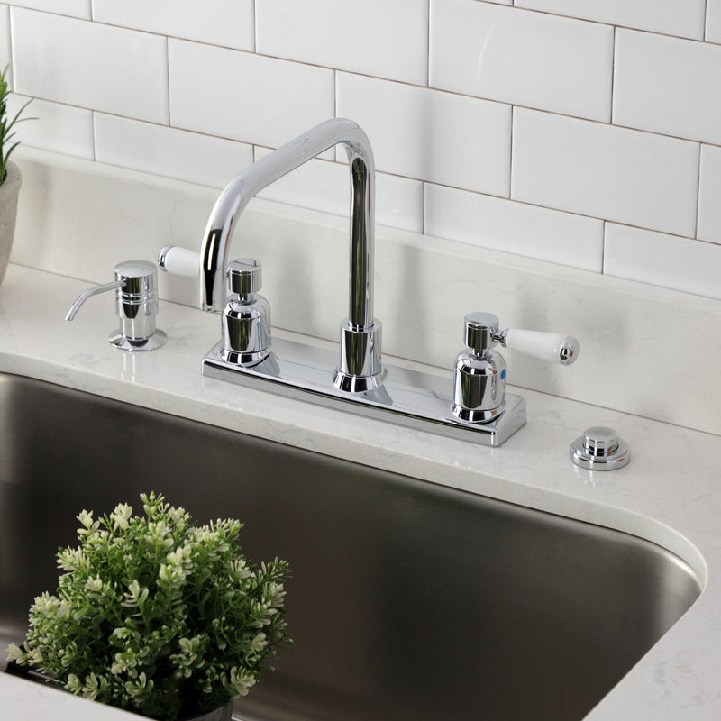 Paris Two-Handle 2-Hole 8" Centerset Kitchen Faucet