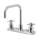 Concord Two-Handle 2-Hole Deck Mount 8" Centerset Kitchen Faucet