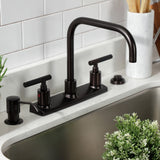 Kaiser Two-Handle 2-Hole Deck Mount 8" Centerset Kitchen Faucet