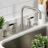 Kaiser Two-Handle 2-Hole Deck Mount 8" Centerset Kitchen Faucet