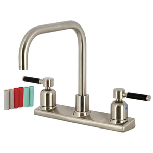 Kaiser Two-Handle 2-Hole Deck Mount 8" Centerset Kitchen Faucet