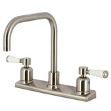 Paris Two-Handle 2-Hole Deck Mount 8" Centerset Kitchen Faucet