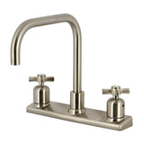 Millennium Two-Handle 2-Hole Deck Mount 8" Centerset Kitchen Faucet