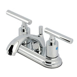 Manhattan Two-Handle 3-Hole Deck Mount 4" Centerset Bathroom Faucet with Pop-Up Drain