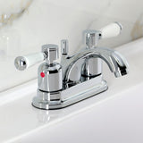 Paris Double-Handle 3-Hole Deck Mount 4-Inch Centerset Bathroom Faucet with Pop-Up Drain
