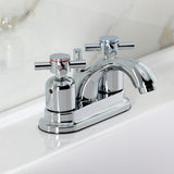 Concord Double-Handle 3-Hole Deck Mount 4-Inch Centerset Bathroom Faucet with Pop-Up Drain