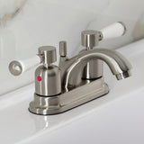 Paris Double-Handle 3-Hole Deck Mount 4-Inch Centerset Bathroom Faucet with Pop-Up Drain