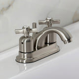 Millennium Double-Handle 3-Hole Deck Mount 4-Inch Centerset Bathroom Faucet with Pop-Up Drain