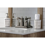 Serena Double-Handle 3-Hole Deck Mount 4-Inch Centerset Bathroom Faucet with Pop-Up Drain