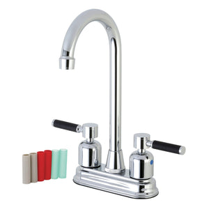 Kaiser Two-Handle 2-Hole Deck Mount Bar Faucet