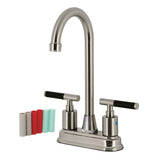 Kaiser Two-Handle 2-Hole Deck Mount Bar Faucet