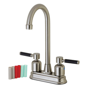 Kaiser Two-Handle 2-Hole Deck Mount Bar Faucet