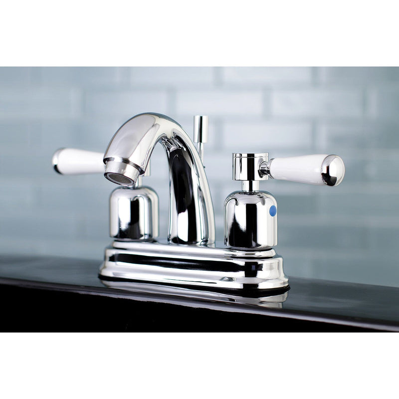 Paris Double-Handle 3-Hole Deck Mount 4-Inch Centerset Bathroom Faucet with Pop-Up Drain