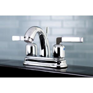 Centurion Double-Handle 3-Hole Deck Mount 4-Inch Centerset Bathroom Faucet with Pop-Up Drain