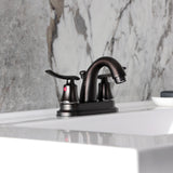 Jamestown Double-Handle 3-Hole Deck Mount 4-Inch Centerset Bathroom Faucet with Pop-Up Drain