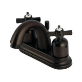 Millennium Double-Handle 3-Hole Deck Mount 4-Inch Centerset Bathroom Faucet with Pop-Up Drain