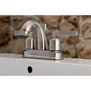 Centurion Double-Handle 3-Hole Deck Mount 4-Inch Centerset Bathroom Faucet with Pop-Up Drain