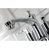 Serena Double-Handle 3-Hole Deck Mount 4-Inch Centerset Bathroom Faucet with Pop-Up Drain