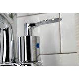 Serena Double-Handle 3-Hole Deck Mount 4-Inch Centerset Bathroom Faucet with Pop-Up Drain