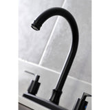 Serena Two-Handle 4-Hole 8" Centerset Kitchen Faucet with Side Sprayer
