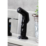 Serena Two-Handle 4-Hole 8" Centerset Kitchen Faucet with Side Sprayer