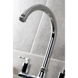 Serena Two-Handle 4-Hole 8" Centerset Kitchen Faucet with Side Sprayer