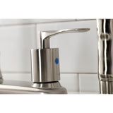 Serena Two-Handle 4-Hole 8" Centerset Kitchen Faucet with Side Sprayer