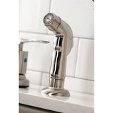 Serena Two-Handle 4-Hole 8" Centerset Kitchen Faucet with Side Sprayer