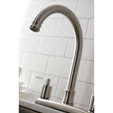 Serena Two-Handle 4-Hole 8" Centerset Kitchen Faucet with Side Sprayer