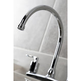Serena Two-Handle 4-Hole 8" Centerset Kitchen Faucet with Side Sprayer