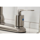 Serena Two-Handle 4-Hole 8" Centerset Kitchen Faucet with Side Sprayer