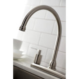 Serena Two-Handle 4-Hole 8" Centerset Kitchen Faucet with Side Sprayer