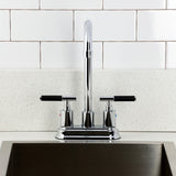 Kaiser Two-Handle 2-Hole Deck Mount Bar Faucet