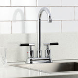 Kaiser Two-Handle 2-Hole Deck Mount Bar Faucet