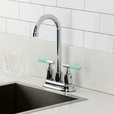 Kaiser Two-Handle 2-Hole Deck Mount Bar Faucet