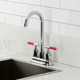 Kaiser Two-Handle 2-Hole Deck Mount Bar Faucet