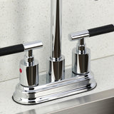 Kaiser Two-Handle 2-Hole Deck Mount Bar Faucet