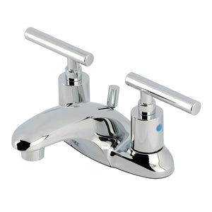 Manhattan Two-Handle 3-Hole Deck Mount 4" Centerset Bathroom Faucet with Pop-Up Drain